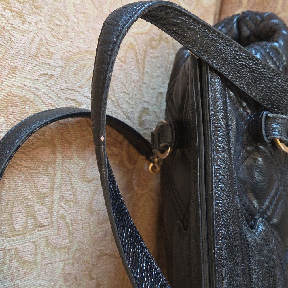 Brahmin Amy Rivington Black Leather Quilted Handbag - Picture 8 of 9
